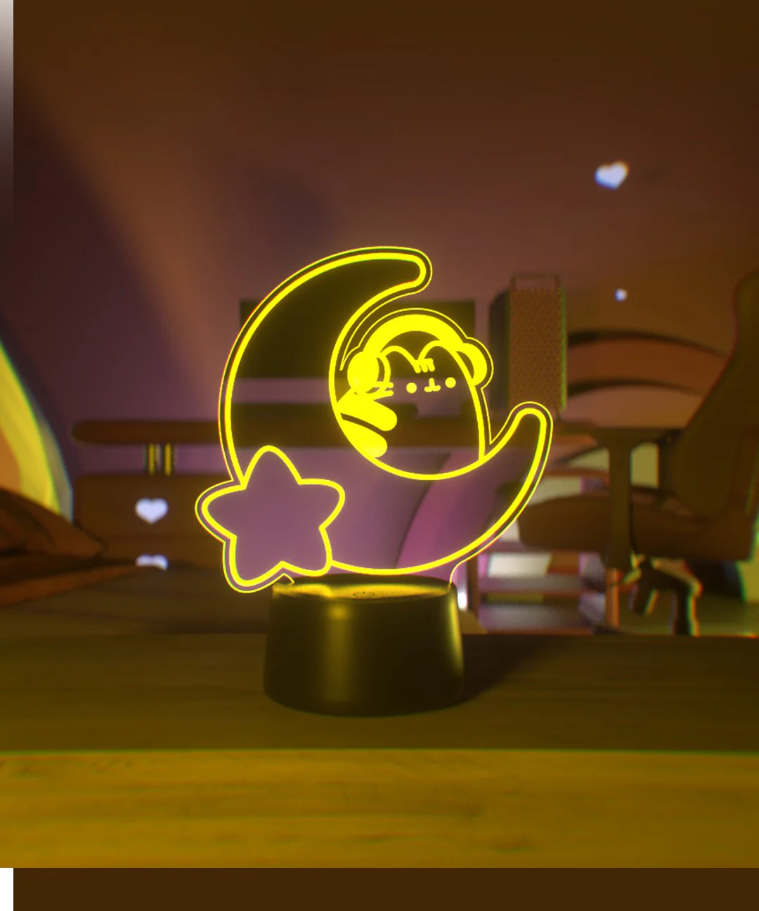Gamer Pusheen Moon Otaku Lamp - Image 14