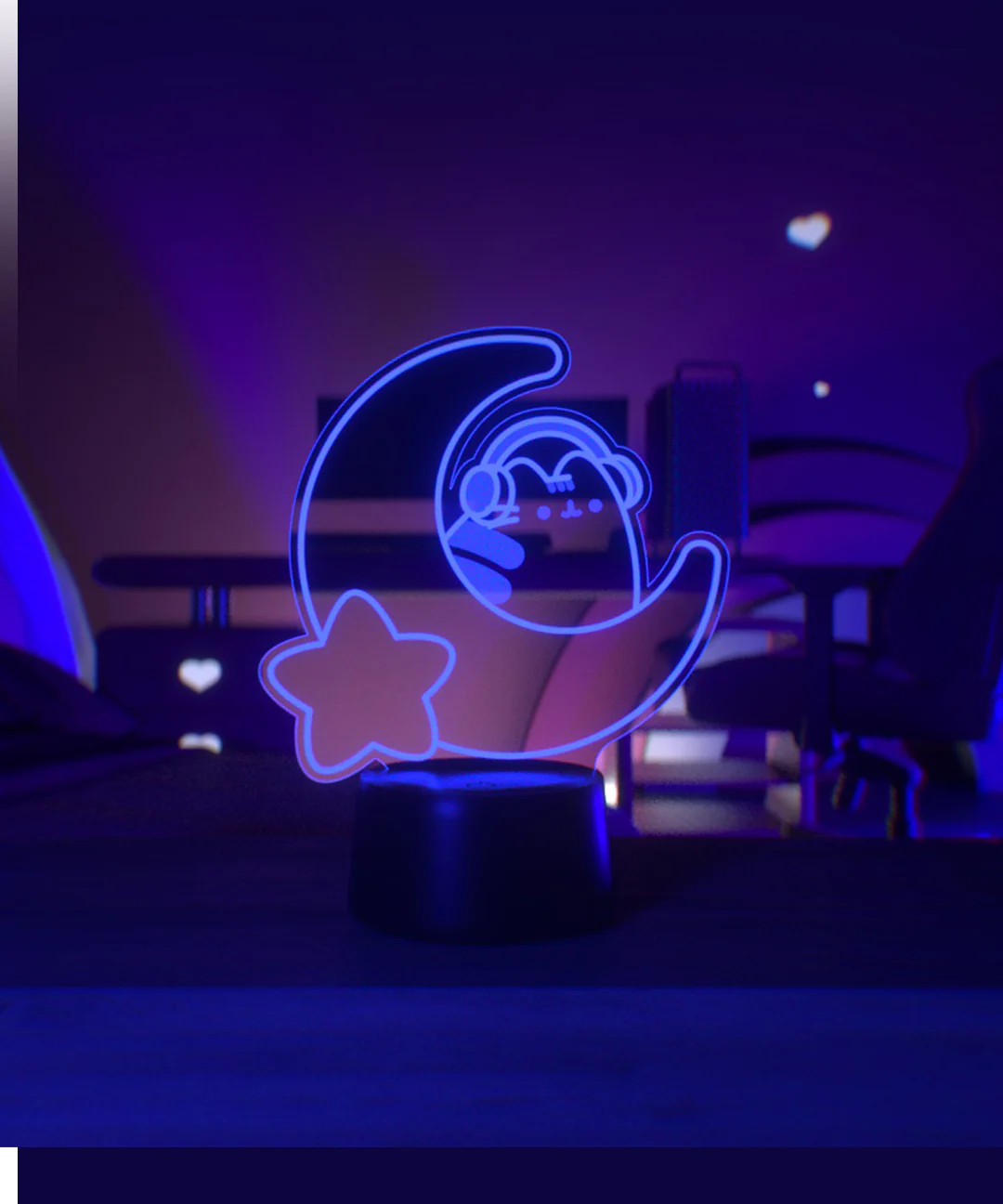 Gamer Pusheen Moon Otaku Lamp - Image 16