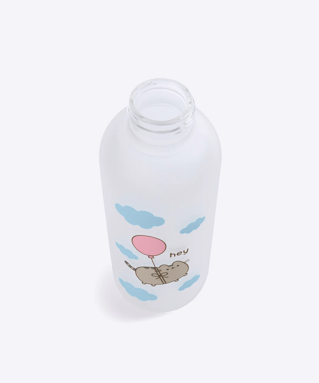 Pusheen Balloons Glass Water Bottle - Image 3