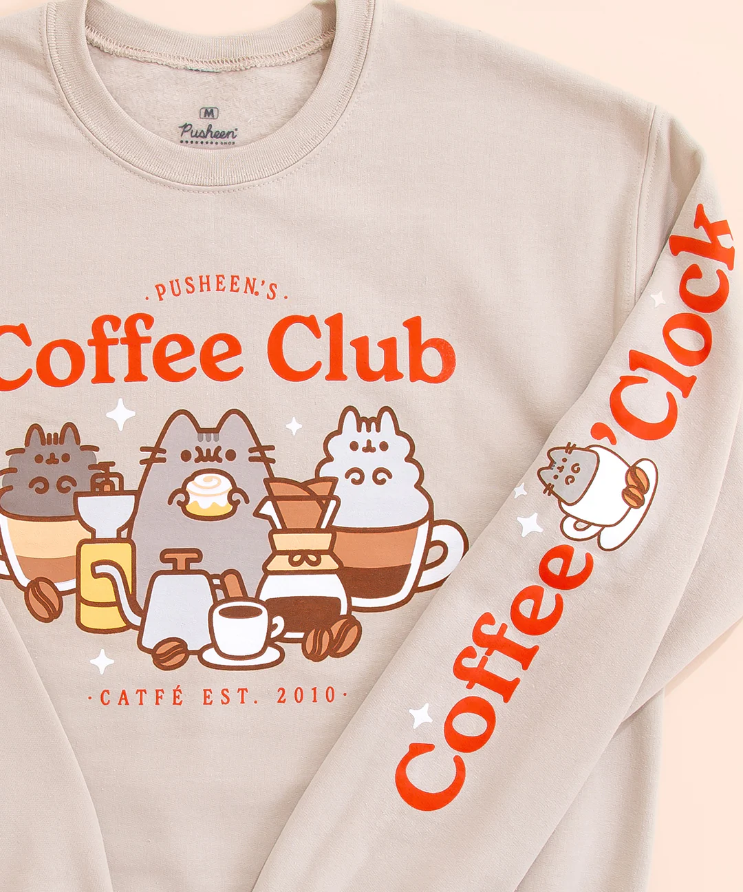 Pusheen Coffee Club Unisex Sweatshirt - Image 3