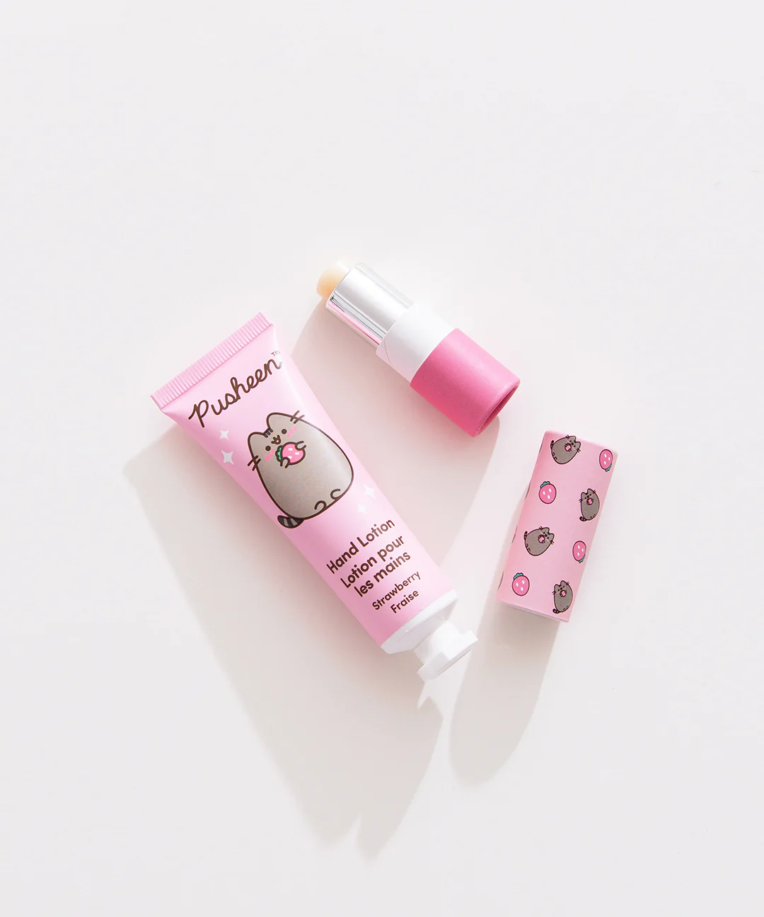 Pusheen Strawberry Lip Balm & Hand Lotion Set - Image 3