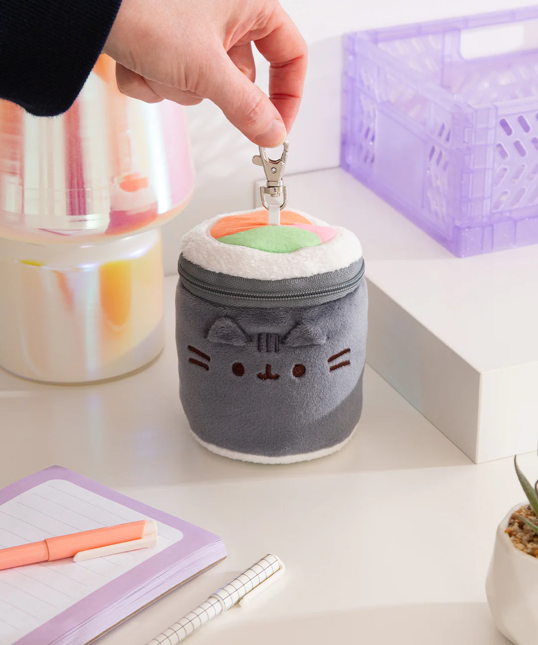 Pusheen Sushi Reusable Bag Keychain Plush - Image 5
