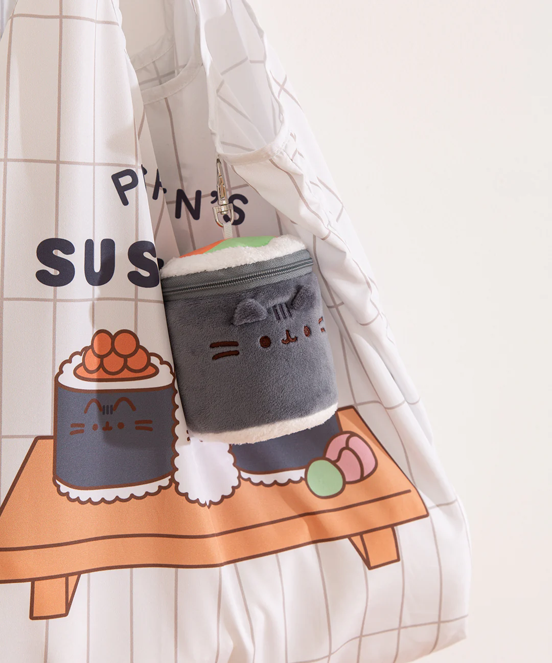 Pusheen Sushi Reusable Bag Keychain Plush - Image 6