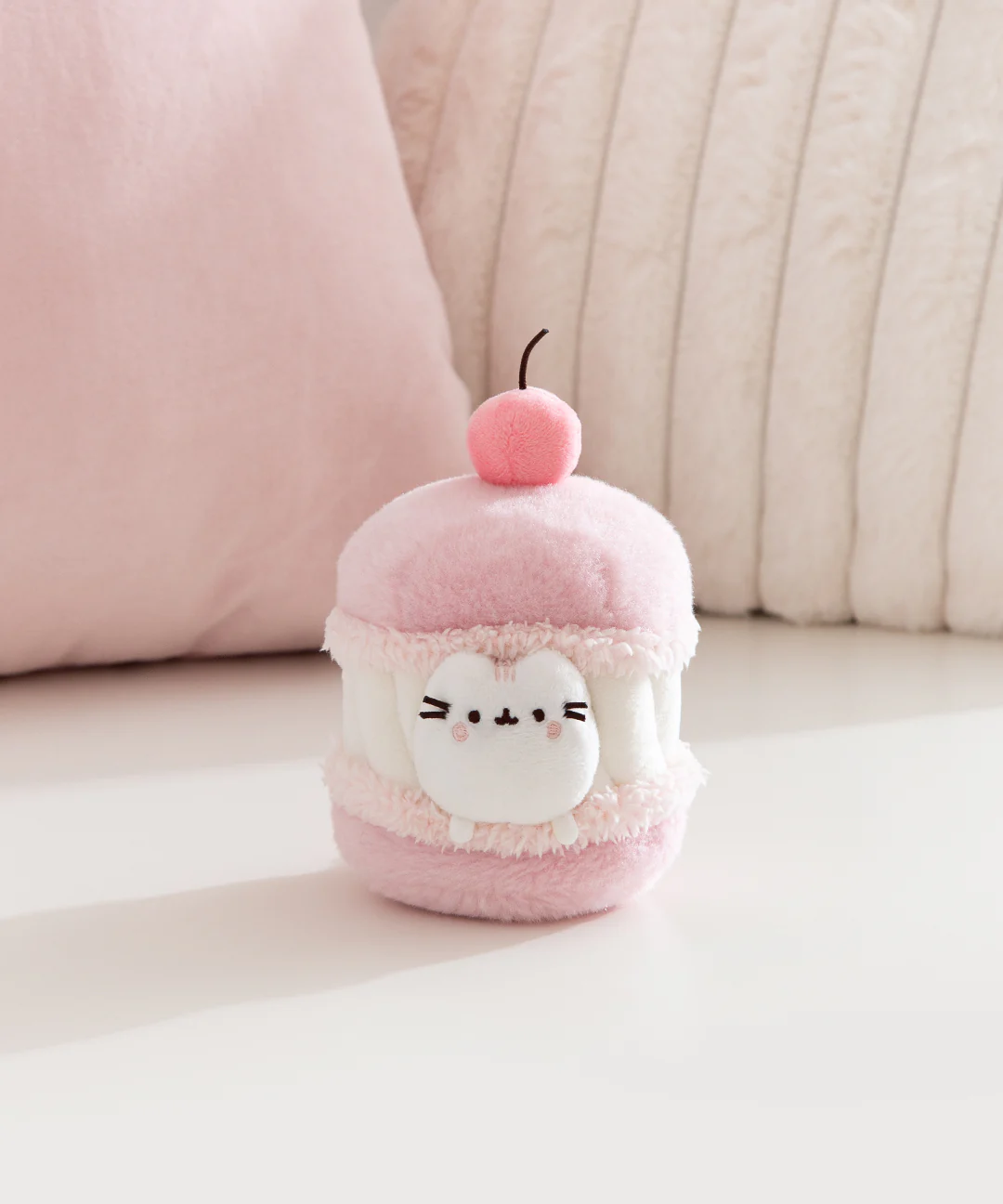 Pusheen Sweets Cherry Macaron Plush 2-pc Environment - Image 10
