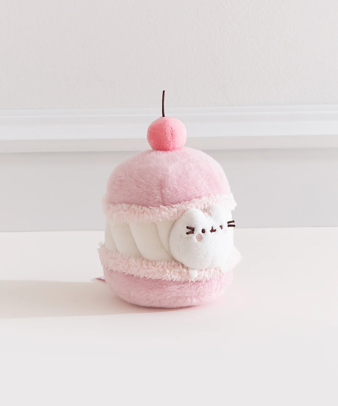 Pusheen Sweets Cherry Macaron Plush 2-pc Environment - Image 13