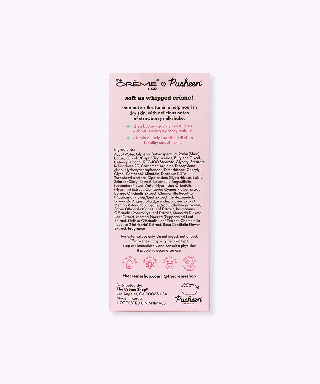 The Crème Shop x Pusheen Strawberry Milkshake Hand Crème - Image 5